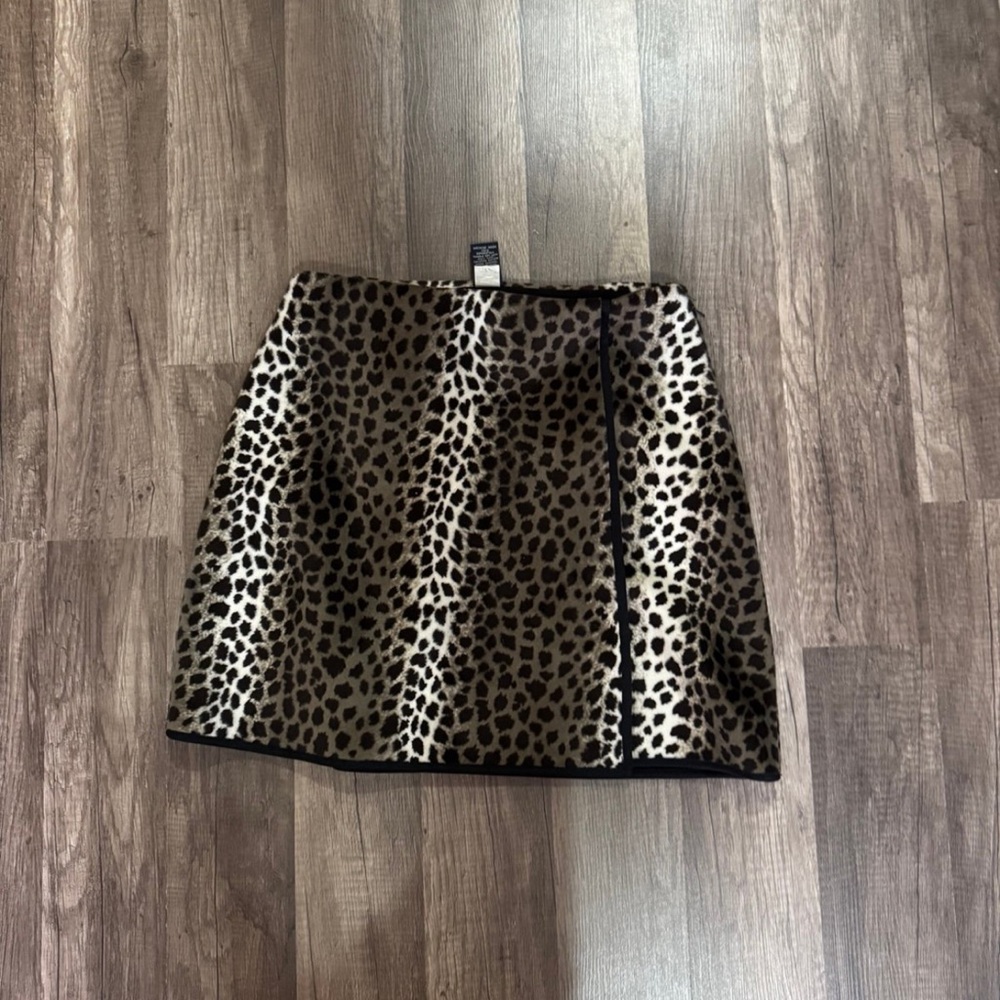 Vintage gap Leopard Print mini skirt